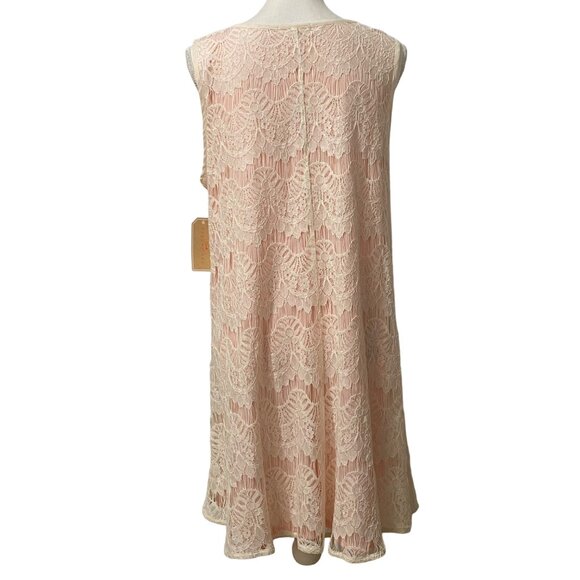 Copper Key Lacy Pink Sleeveless Dress Size XL Pink Romantic Fairy Hyper Feminine - Picture 3 of 7